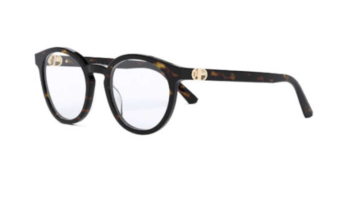 DIOR - Round Eyeglass Frames Men's Tortoiseshell