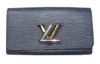 LOUIS VUITTON Epi Leather Wallet Unisex Denim Blue
