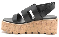 HERMES Havane Strap Sandals 5.5cm Women's Black