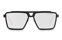 LOUIS VUITTON 1.1 EVIDENCE Plate Frame Irregular Shape Sunglasses Men's Black