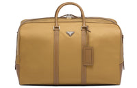 PRADA Fabric With Leather Luggage Bag Shoulder Bag Crossbody Handbag Women's Yellow