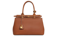 CELINE Natural Calfskin Handbag Women's Tawny Brown