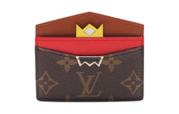 LOUIS VUITTON PVC Card Holder Unisex Brown