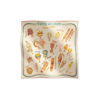 HERMES Silk Scarves Women's Beige