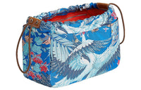 HERMES Silk Barenia Calfskin Liner Bag Handbag Women's Blue/Multicolor