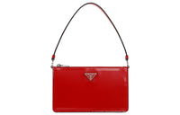 PRADA Leather Shoulder Bag Handbag Shoulder Bag Mini Women's Red