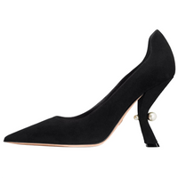 DIOR Tribales Irregular Heel High Heels 10cm Women's Black