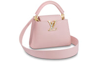 LOUIS VUITTON Capucines Large Logo Portable Crossbody Bag Shoulder Bag Mini Women's Pink