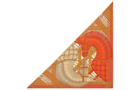 HERMES Silk Scarves Women's Orange
