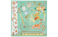HERMES Silk Scarf Women's Jasper/White/Yellow