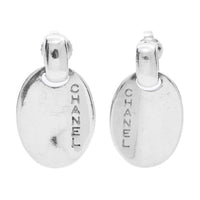 CHANEL 2000s Logo-engraved Drop Earrings