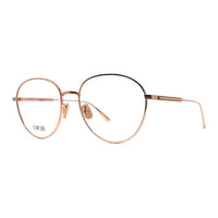 DIOR Metal Oval Eyeglass Frames Women's Rose Gold