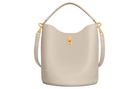 CELINE Smooth Calf Leather Handbag Shoulder Bag Crossbody Bag Women's Luminous Stone Color