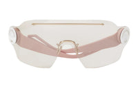 DIOR Plate Frame Irregular Shape Sunglasses Women's Pink