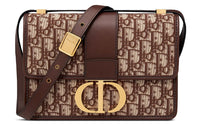 DIOR Leather Monsta Bag Box Bag Crossbody Bag Shoulder Bag Women's Brown