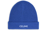 CELINE Embroidered Wool And Angora Beanie