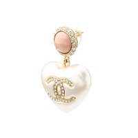 CHANEL Earrings Women's White