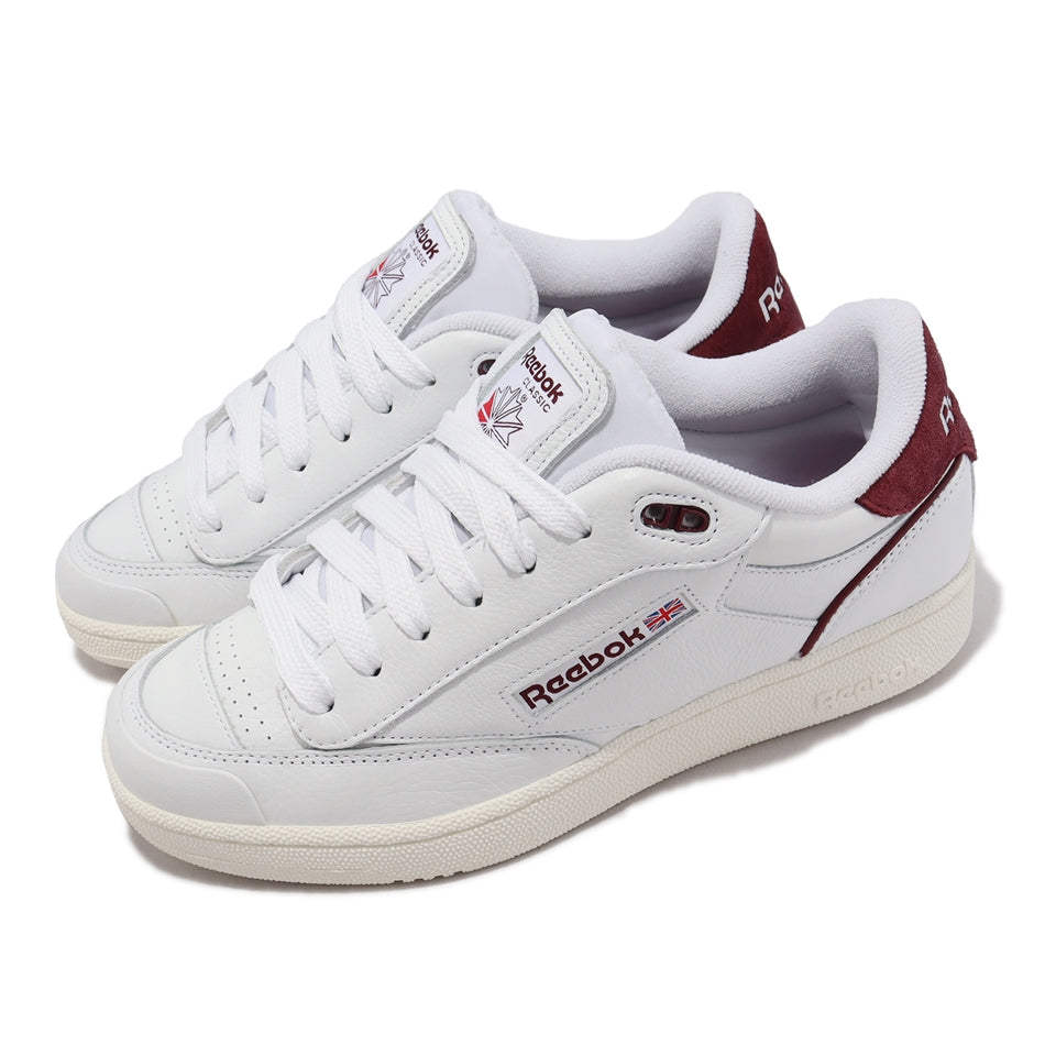Reebok Club C Bulc 'White Classic Burgundy' 100032938