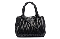 MIU MIU Leather Shoulder Bag Crossbody Bag Handbag Women's Black