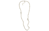 CHANEL Metal Artificial Pearl Rhinestone Necklaces Women's Gold