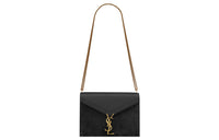 SAINT LAURENT CASSANDRA Leather One Shoulder Handbag Crossbody Bag Women's Black