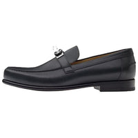 HERMES Destin Mokasin Shoes Men's Dark Blue