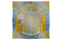 HERMES Silk Scarves Women's Blue