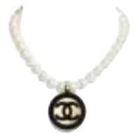 CHANEL Pearl Necklaces Women's White