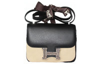 HERMES Constance Cow Leather Kangkang Shoulder Bag Mini Women's