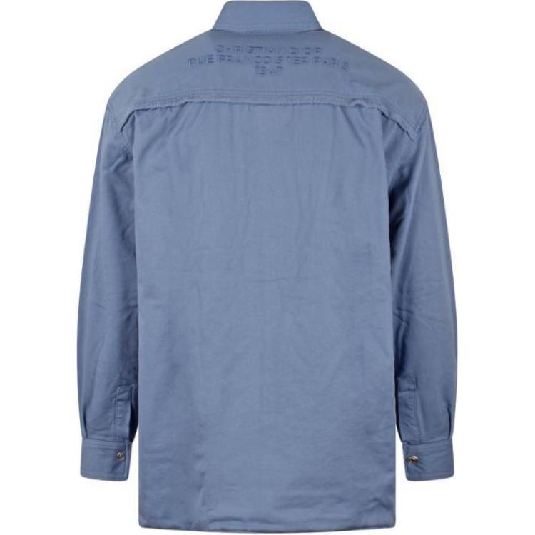 DIOR 1947 Logo Embroidered Long Sleeved Overshirt