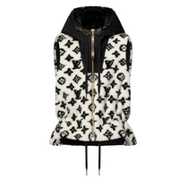LOUIS VUITTON Monogram Teddy Peplum Gilet