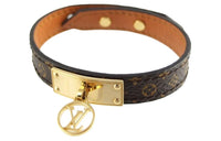 LOUIS VUITTON 2018 Monogram Logomania Bracelet Costume Bracelet