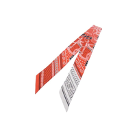 HERMES Silk Silk Scarves Women's Orange