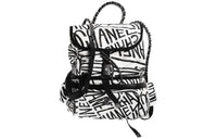 CHANEL Buckle Black White Backpack Women's Black White