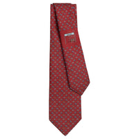 HERMES Mulberry Silk Ties Men's Burgundy