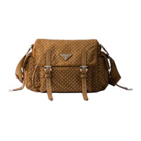 PRADA Re-Nylon Recycled Polyamide Shoulder Bag Medium Size Women's Brown