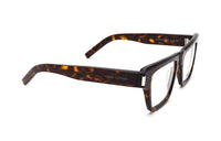 SAINT LAURENT Square Frame Tortoise Glasses