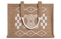 CELINE Cabas Thais Textile Cow Leather Tote Bag Shopping Bag Handbag Large Size Women's Light Brown