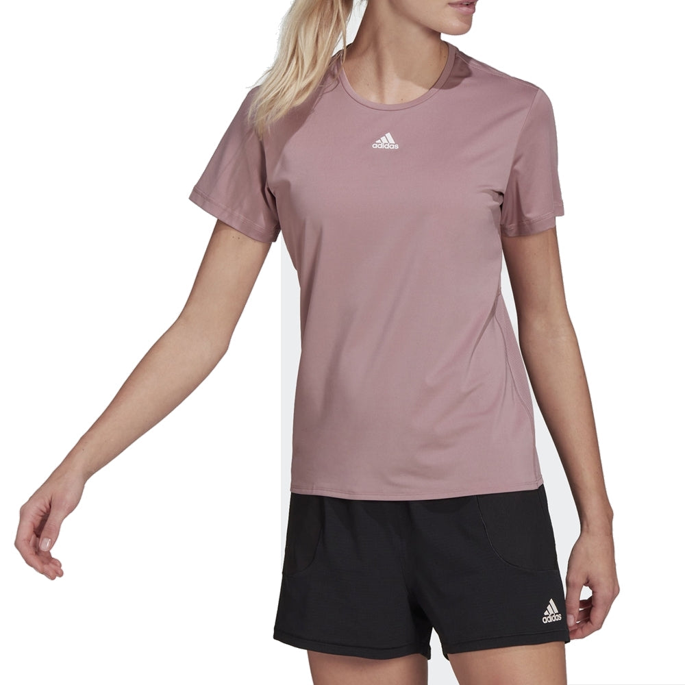 (WMNS) adidas WTR Aeroready T-Shirt Asia Sizing 'Purple' HG0253