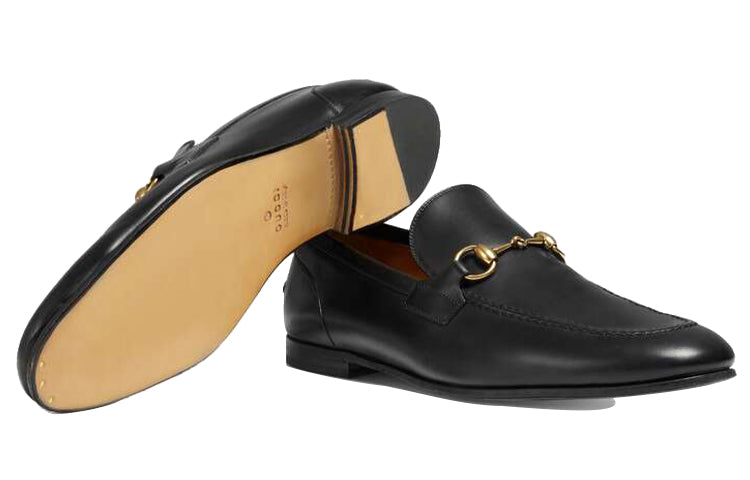Gucci Jordaan Leather Loafers 'Black' 406994-BLM00-1000