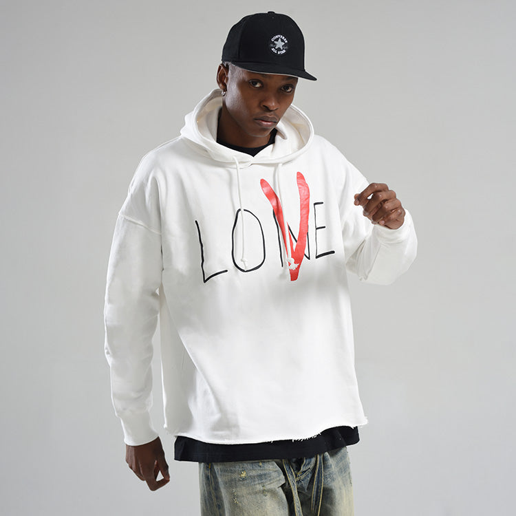 VLONE LOVE Printing Back Large Logo White Red HD-8