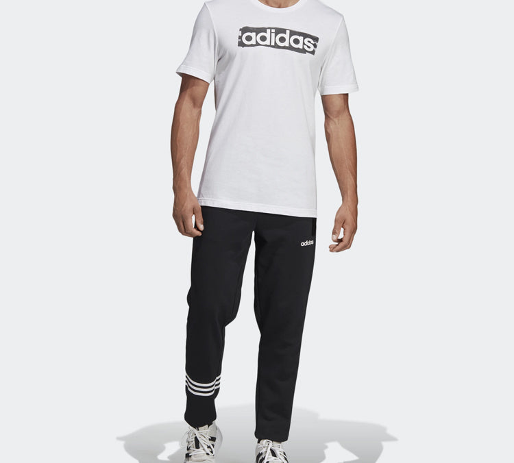adidas Alphabet Logo Sports Short Sleeve White DV3050