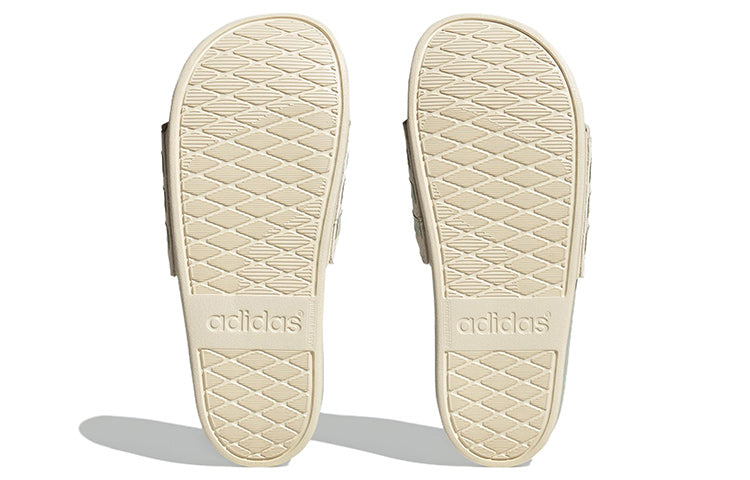 (WMNS) adidas Adilette Comfort Slide 'White Linen Green' H03620