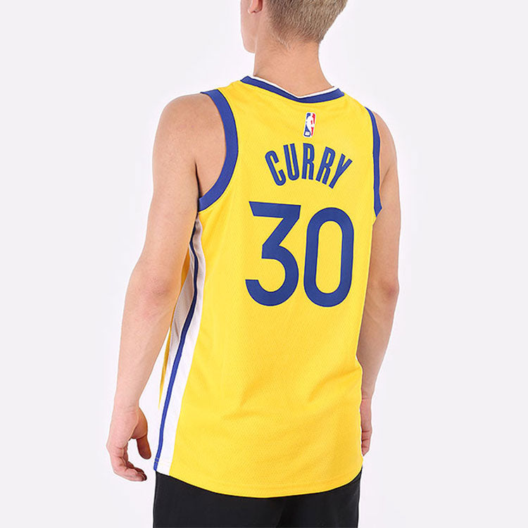 Air Jordan NBA Stephen Curry Warriors Statement Edition 2020 Swingman Jersey Yellow CV9477-729