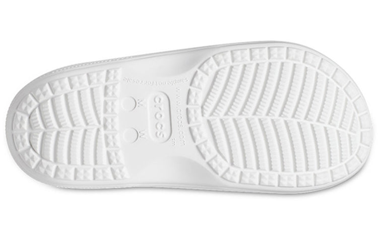 Crocs Fashion Casual Unisex White Slippers 207627-100
