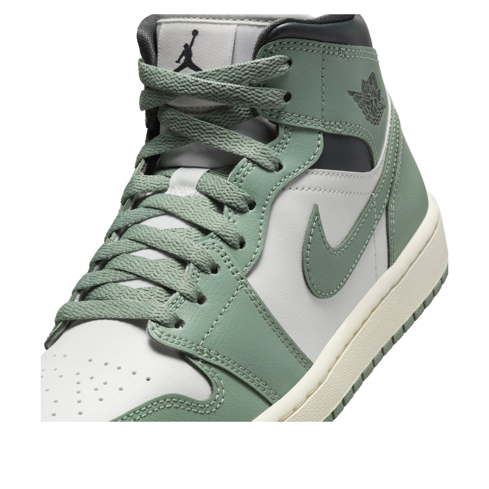 (WMNS) Air Jordan 1 Mid 'Jade Smoke' BQ6472-130