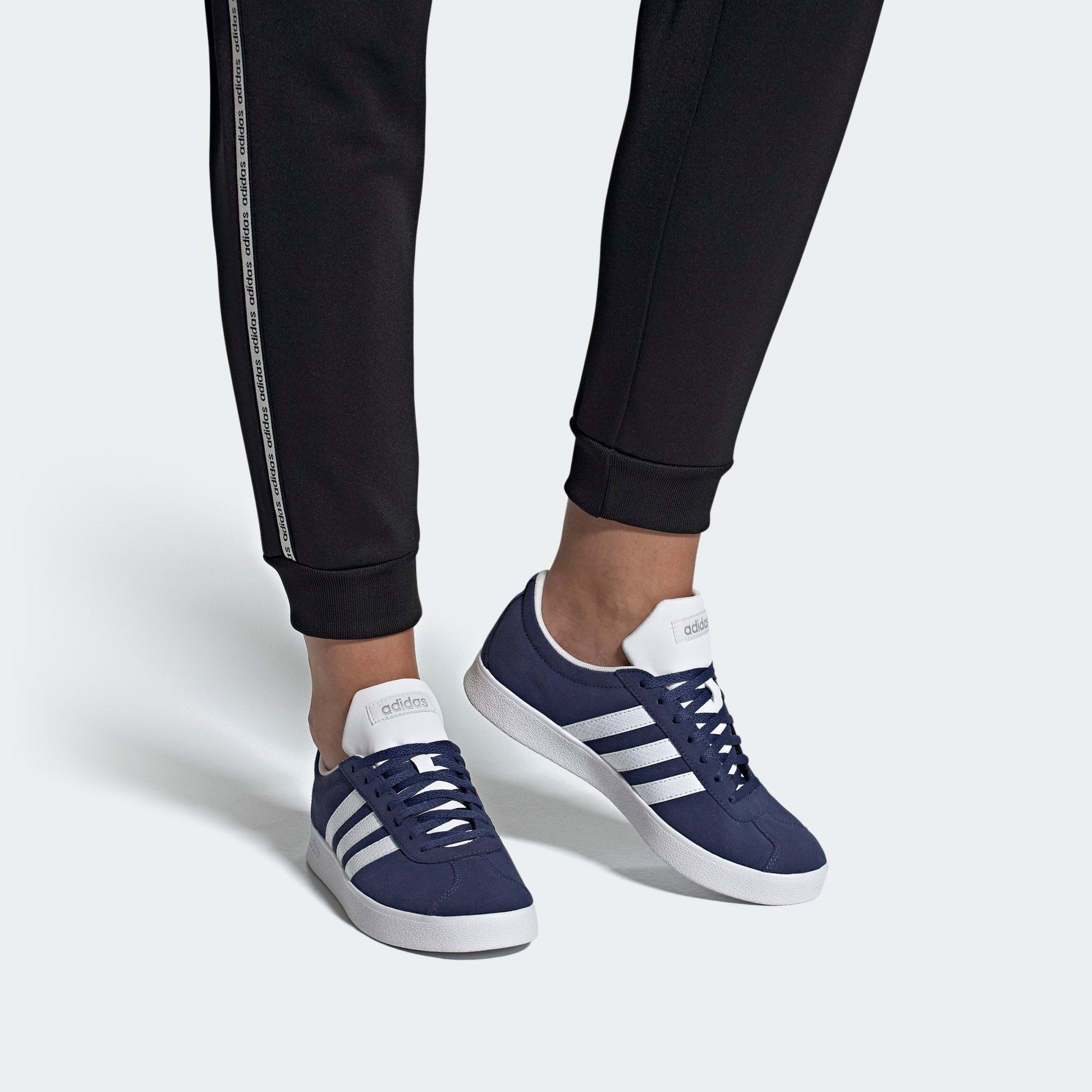 (WMNS) adidas VL Court 2.0 'Blue White' EG4107