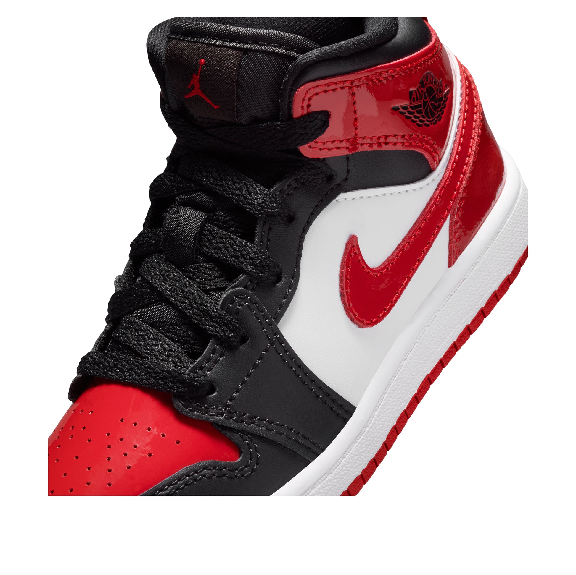 (PS) Air Jordan 1 Mid SE 'Patent Bred Toe' HV4444-006