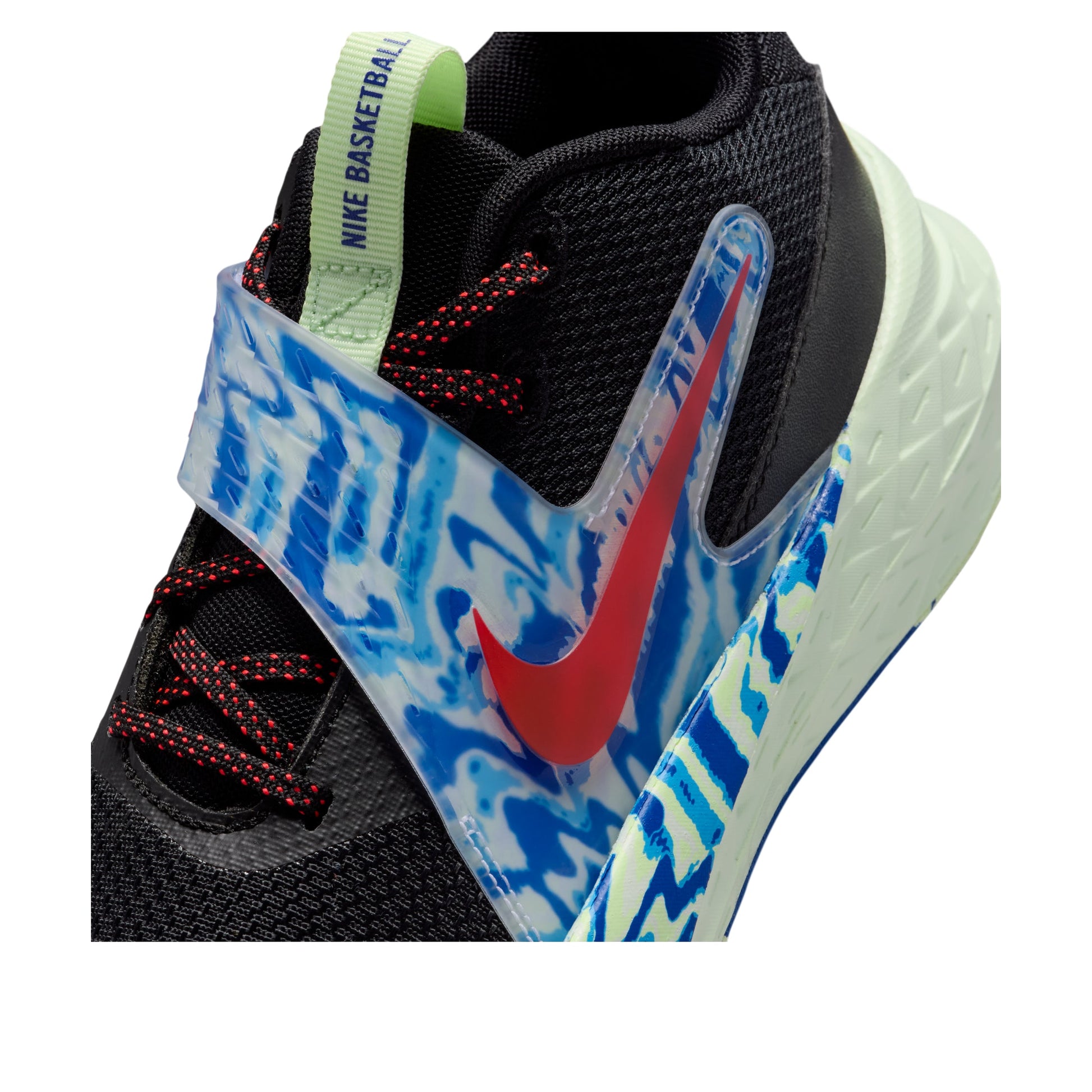 (GS) Nike Team Hustle D 12 'Black Glossy Deep Red' IQ0815-001
