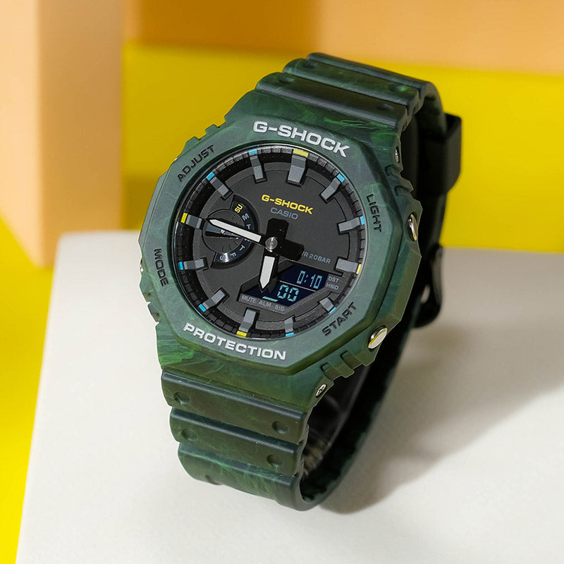 CASIO G-Shock Analog-Digital 'Green' GA-2100FR-3APR